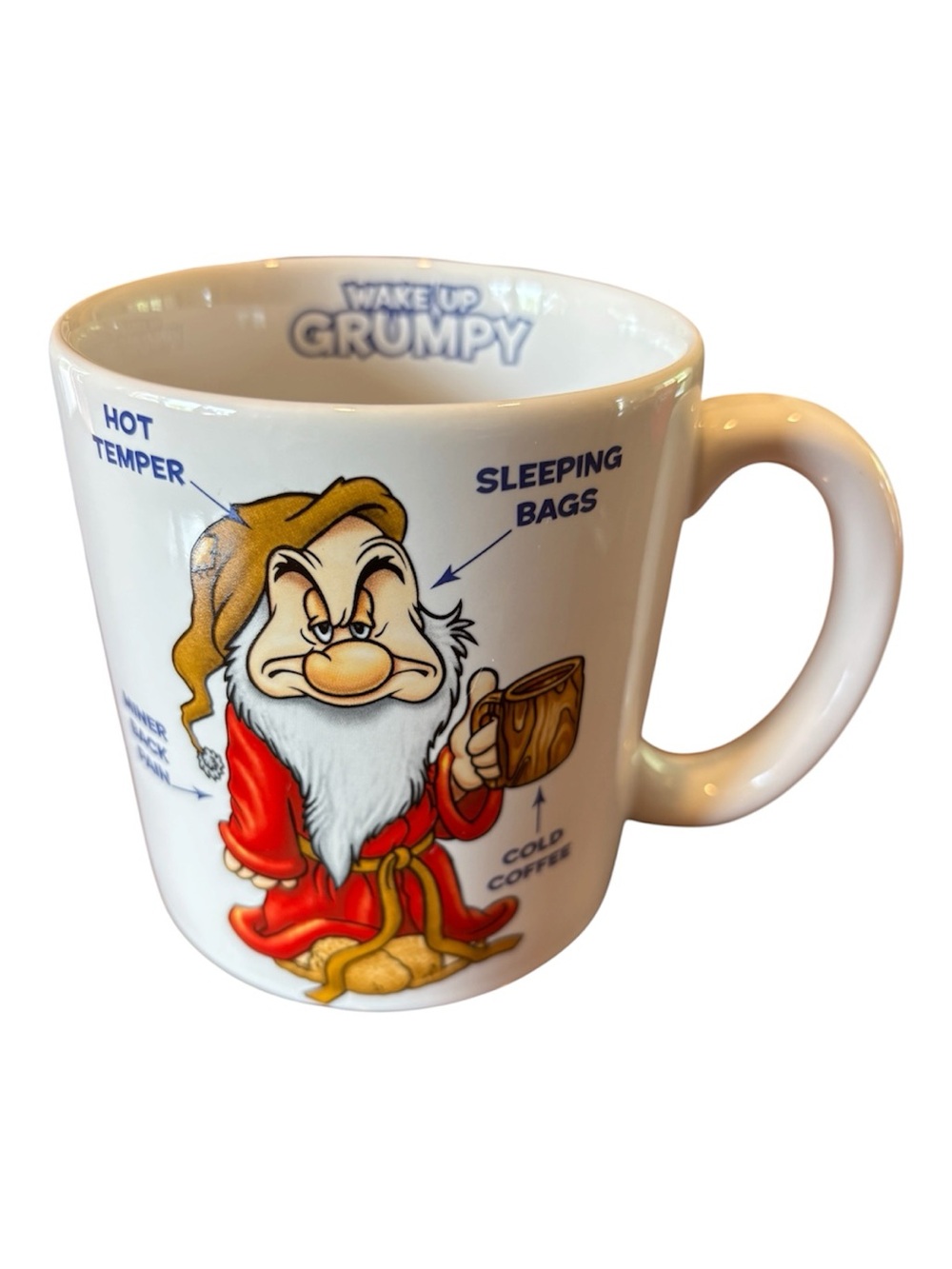 Disney Grumpy Mug "Wake Up Grumpy" Coffee Cup Collectible